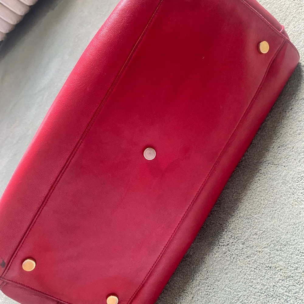 Saint Laurent LARGE Sac Du Jour, Red, YSL Hedi Slimane - Picture 5 of 16